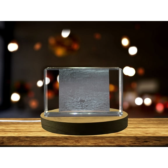 Impression, Sunrise 3D Engraved Crystal Decor