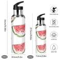 thumbnail image 2 of Yayeee 33oz Insulated Water Bottle Double Wall Stainless Steel with Flip Straw Lid, Watermelon Pattern, 2 of 7