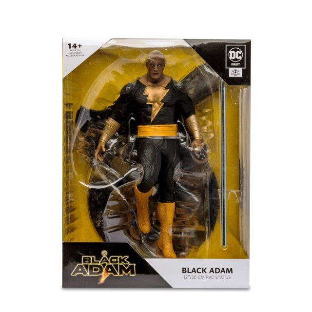 100% Original McFarlane Toys DC Direct - DC Movie Statues Black ADAM 12 pulgadas MODELO DE figura de acción Juguete coleccionable Regalo de cumpleaños Gao Jinjia LED