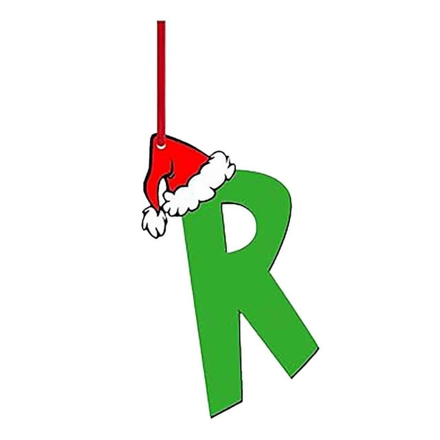 Wmhnj Adornos navideños personalizados con letras acrlicas - 26 letras del alfabeto para colgar en el rbol y decorar el hogar en estas fiestas.