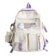 thumbnail image 1 of sweethay para niños, de viaje, estuche de almacenamiento, tela de malla de nailon, mano de obra fina, bonita para estudiantes, suministros Mochilas Blanco, 1 of 6