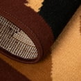 thumbnail image 2 of Home Dynamix Premium Rizzy Contemporary Abstract Border Runner Area Rug, Brown/Beige, 1'9"x7'2", 2 of 5