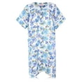thumbnail image 3 of JEFFRICO House Dresses for Women with Pockets - Lightweight Breathable Short Sleeve Muumuu & Nightgowns - Snap Front Housecoat and Dusters for Women, 3 of 5