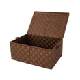 thumbnail image 1 of Cesto Organizadora Tejida Para Ropa Y Lavandería Caja Café, 1 of 6
