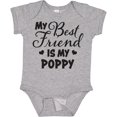 thumbnail image 3 of Inktastic My Best Friend is My Poppy with Hearts Boys or Girls Baby Bodysuit, 3 of 5