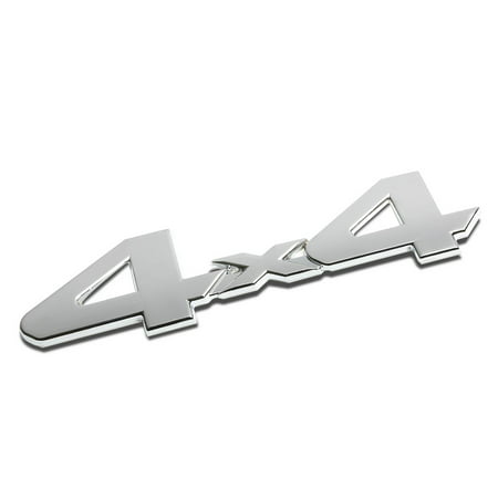 3D Letter Metal Emblem 4x4 Badge (Silver) - Type2