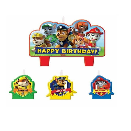 Paw Patrol Mini CANDLE Set Cake Decoration- Birthday Party ...