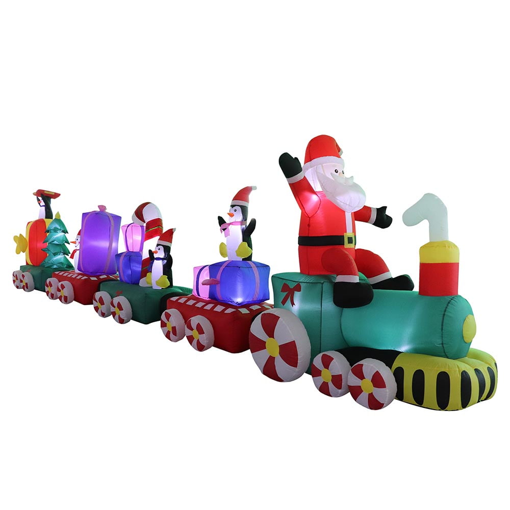Inflatable Christmas Train Decoration 