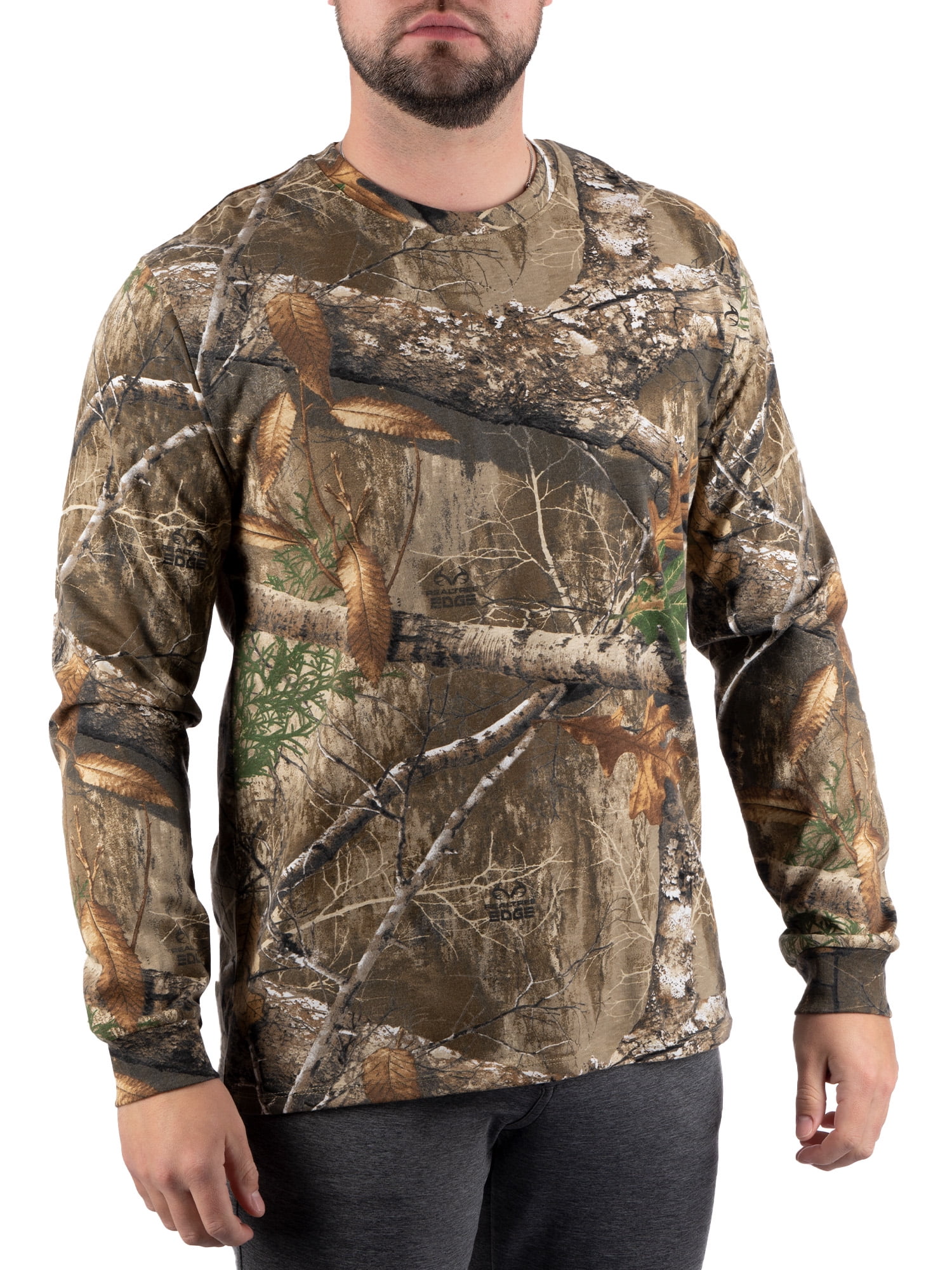 Men's Long Sleeve Camo Tee Scent Control Cotton Shirt by Realtree ...