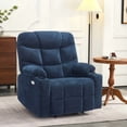 thumbnail image 3 of MCombo Wide Power Lift Recliner Chair Sofa for Elderly People, 3 Positions, Extended Footrest, USB Ports, Fabric R7289(Navy Blue, Wide), 3 of 9
