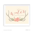 thumbnail image 1 of Water Woodland Deer Wedding Party Signs, 1 of 1