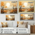 thumbnail image 4 of Designart "Serene Autumn Landscape Scene II" Minimalism Floater Framed Wall Art Living Room, 4 of 5