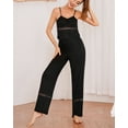 thumbnail image 2 of Richie House Pajama Set Outfit Strappy Sexy Lace Long Pants Set PJS Lounge Set RHW2926-B-XS, 2 of 7