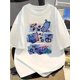 thumbnail image 1 of Simple-Style Mid-Length Short-Sleeve T-Shirt for Men And Women with a Cat Print., 1 of 6