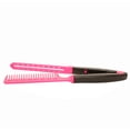 thumbnail image 3 of Peine alisador de cabello tipo V portátil, herramienta de peinado para salón de bricolaje para adultos y niños (rosa), 3 of 5