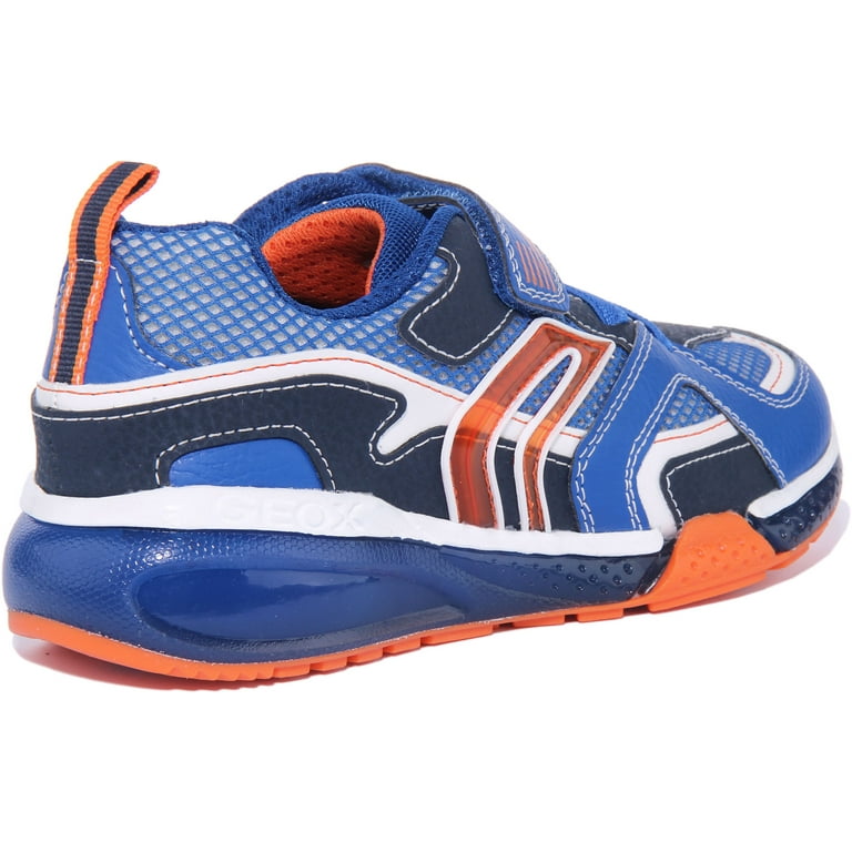 Geox J Slip 1 Trainers Blue In Up On Mesh Size Bayonyc Light Synthetic Kid\'s