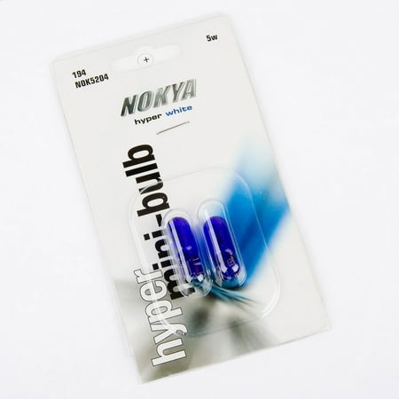- Nokya 168 194 Hyper White Car Accessories Mini Light Bulb One Pair NOK5204