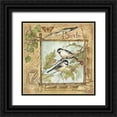 thumbnail image 1 of Phillips, Anita 20x20 Black Ornate Wood Framed with Double Matting Museum Art Print Titled - Birds, 1 of 4