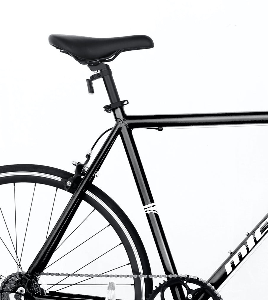Wonder Wheels Road Bike 700C 53 cm Aluminum Frame Black, Shimano Tx-35 7 Speed Alloy Black Rims, Black Spokes 700C*1.5*14G*32H Tire: Black, - Black