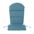 thumbnail image 2 of Aqua Blue Fabric Adirondack Chair Cushion - 48.25” L x 22.25” W - Water-Resistant Outdoor Lounge Cushion for Patio, Deck & Backyard Seating, 2 of 6