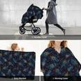 thumbnail image 7 of Yiaed Peacock Feathers Print Baby Car Seat Canopy Carrier Cover, Breathable Nursing Cover for Breastfeeding,Multi-Use Infant Carseat Stroller Cover, 7 of 7