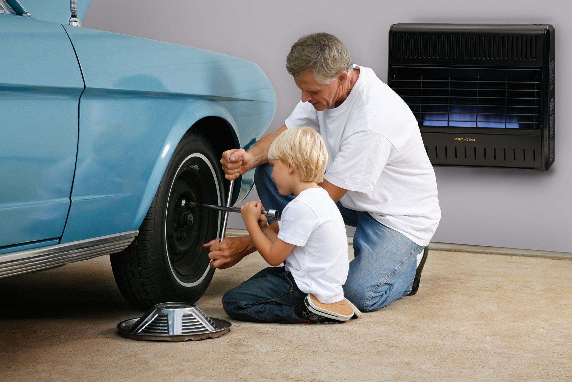 Procom Mnsd300tga 30,000 BTU Dual Fuel Blue Flame Heater - Black -  Walmart.com