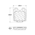 thumbnail image 2 of Disc Brake Pad-C-TEK Metallic Brake Pads Rear Centric 102.07710, 2 of 4