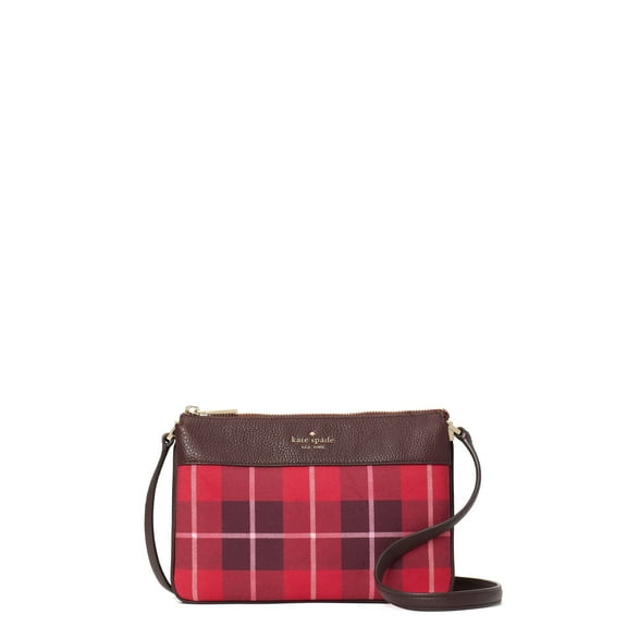 Leila Plaid Triple Gusset Crossbody