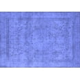 thumbnail image 1 of Ahgly Company Machine Washable Indoor Rectangle Oriental Blue Industrial Area Rugs, 2' x 4', 1 of 4