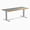 Teak Blue River / Grey, variant on Desky Resin Hardwood Office Desk - White Ash Emerald River / 72 X 30 Inches / Matte Black