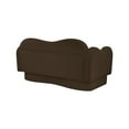 thumbnail image 4 of Meridian Furniture Bloom Brown Velvet Loveseat, 4 of 8