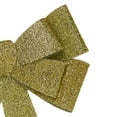 thumbnail image 4 of Northlight 24" LED Lighted Tinsel Bow Christmas Decoration Solid Gold, 4 of 4