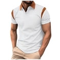 thumbnail image 5 of Men's Polo Shirts Fashion Casual Solid Color Loose Fit Workout Tops for Men, 5 of 9