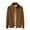 Coffee Fleece Lined Jacket for Men, variant on HOOMEUMY Men's Fleece Lined Warm Winter Jacket Full Zip Up Outdoor Thicken Fleece Jacket Lightweight Warm Winter Coat Black XXXXL