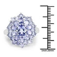 thumbnail image 3 of 3.85 ct. Genuine Tanzanite Sterling Silver Ring, 3 of 3