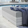thumbnail image 6 of Modway Convene Outdoor Patio Rectangular Ottoman in Light Gray Gray, 6 of 6