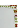 thumbnail image 3 of Ambesonne Christmas Fitted Sheet, Xmas Words Ceremony, Twin Size, Apple Green White, 3 of 3