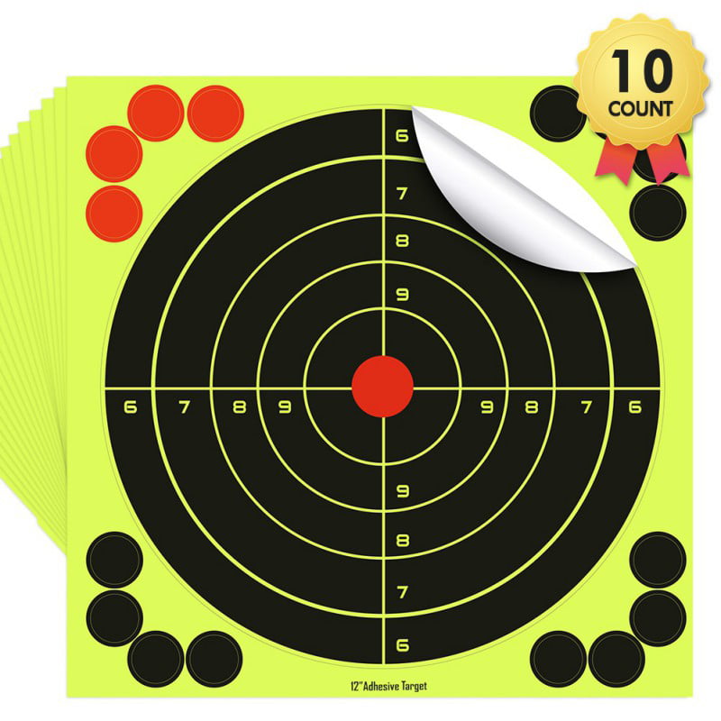 10pcs paper shooting targets range gun shoot rifle range