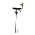 thumbnail image 4 of Almencla Bird Feeder Metal Bird Bath Iron Art Weatherproof with Stake Decorative Birdbath Hummingbird, 4 of 8