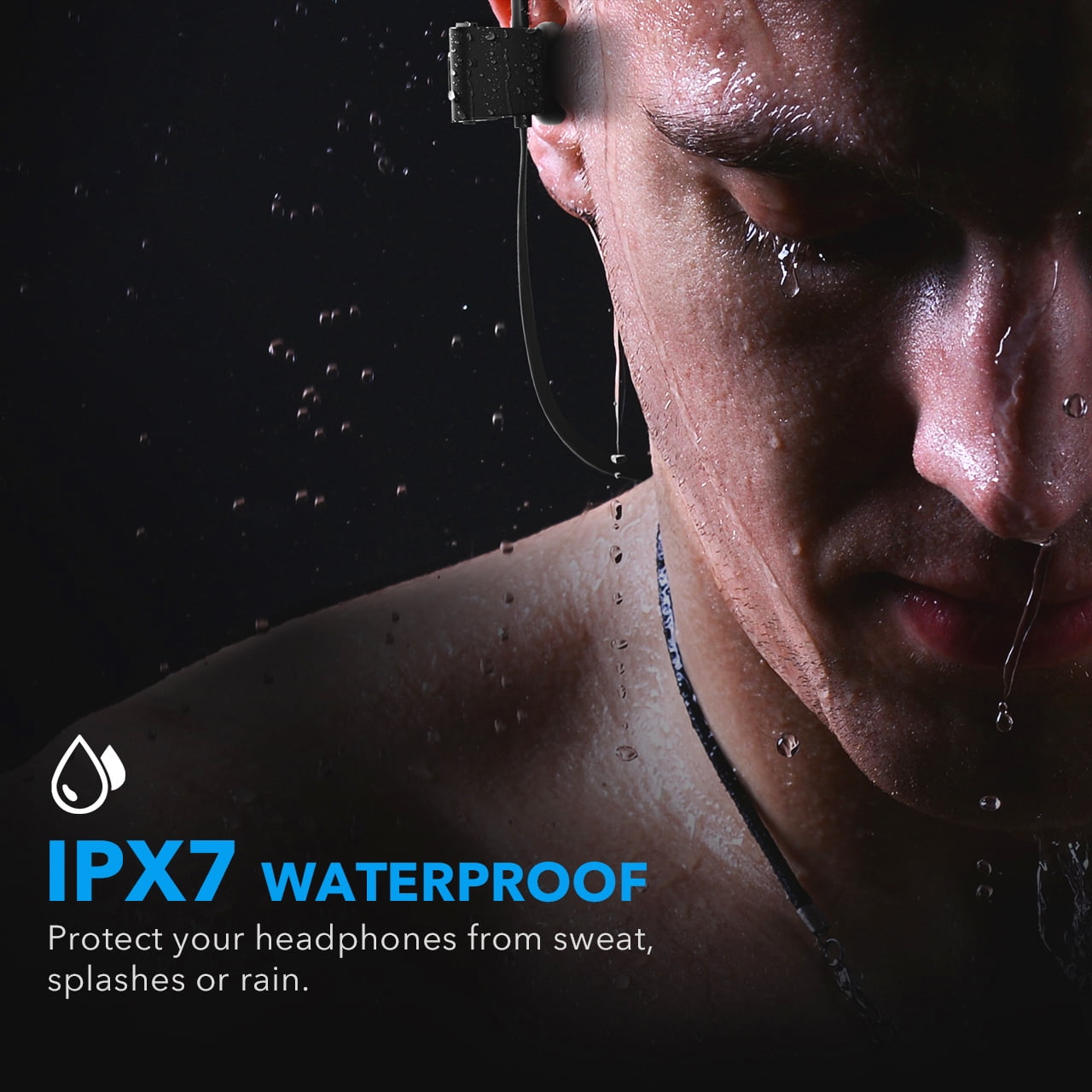 Mpow Flame Bluetooth Headphones, Running Headphones, 16 Hours Playtime Bluetooth 5.0 Wireless Earbuds HD Bass Stereo Sound IPX7 Waterproof Earphones for Workout Running Sports Noise Cancelling Mic
