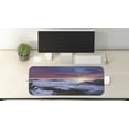 thumbnail image 2 of Nature Computer Mouse Pad, Winter Landscape in the Mountains Sunset Majestic Scenes from the World Photo, Rectangle Non-Slip Rubber Mousepad Large, 31" x 12", White Brown Mauve, by Ambesonne, 2 of 2