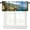 Italy-19, variant on Italian Valance Curtain Old Stone Arch View The Sea Balcony Fresco Garden Plants Art Rod Pocket Valance Window Treatments Short Curtains for Kitchen Living Room 54x18inch
