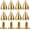 Gold, variant on 100 Sets 9.5MM Gun Metal Spikes and Studs Metal Bullet Cone Spikes Screw Back Leather Craft Rapid Rivet Screws Punk Studs and Spikes for Clothing Shoes Leather Belts Bag Rivets 3/8 Inch