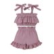 thumbnail image 1 of Bermudas Baby Girl Kids Sling Tops + Shorts Ruffle Top sin mangas + Shorts Set (Púrpura 4t) Ygjytge Púrpura T 3-4 años Única para Niña, 1 of 7