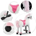 thumbnail image 2 of Uenjoy Kids Riding Horse Unicorn for Kids Plush Ride ons Toy White, 2 of 8