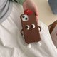 thumbnail image 2 of For iPhone 15 Silicone Case Cute Design Shockproof Phone Back Cover - Light Toast, 2 of 5