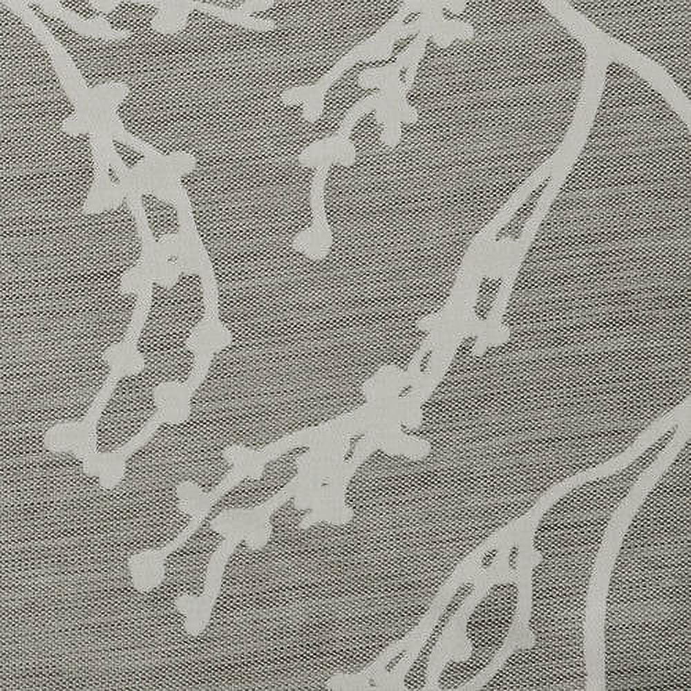 Exclusive Home Kilberry Woven Room Darkening Blackout Grommet Top Curtain Panel Pair, 52"x84", Ash Grey