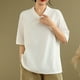 thumbnail image 1 of mfyjkho Tops Casuales Para Mujer, Blusas Casuales De Moda Para Mujer, Con Botones, Manga Corta Y Cuello En V Tops Y Blusas Para Mujer M, 1 of 4