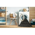 thumbnail image 2 of Ahgly Company Machine Washable Indoor Round Abstract Sandstone Brown Area Rugs, 4' Round, 2 of 7