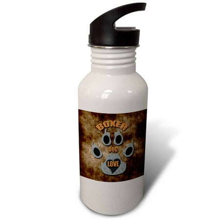 

Boxer Dog Love Dog Breed in Gray and Brown 21 oz Sports Water Bottle wb-22042-1